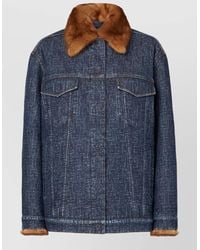 Fendi - Padded Denim Jacket - Lyst
