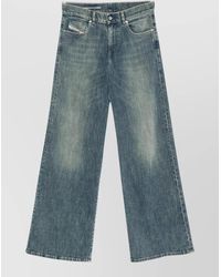 DIESEL - Faded Flared Denim Jeans - Lyst