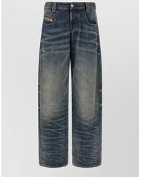 DIESEL - High-Rise Wide-Leg Jeans - Lyst