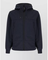 C.P. Company - Hooded Jacket With Elastic Cuffs And Side Zip Pockets - Lyst