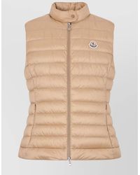 Moncler - Padded Sleeveless High Neck Zip Jacket - Lyst