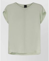 Pinko - Silk Crew-Neck Short-Sleeve T-Shirt - Lyst