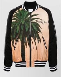 BLUE SKY INN - Viscose Graphic-Print Padded Bomber Jacket - Lyst