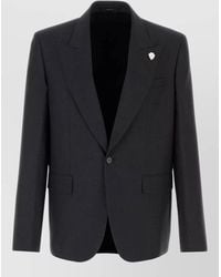 Gucci - Wool Blazer Tailored Notch Lapel Design - Lyst