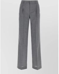 PT Torino - Lola Wool Tailored High Waist Wide Pants - Lyst