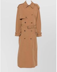 Isabel Marant - Cotton Double-Breasted Belted Trench Coat - Lyst