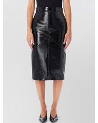Lanvin - Cotton Straight Pencil Skirt - Lyst