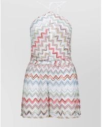 Missoni - Viscose Jumpsuit With Zigzag Pattern - Lyst