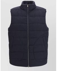Herno - Quilted High-Neck Sleeveless Padded Vest - Lyst