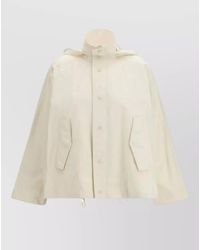 Fabiana Filippi - Hooded Coat Front Pockets Drawstring Hem - Lyst