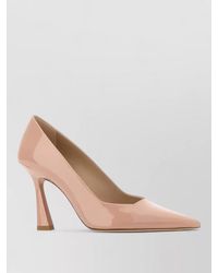 Stuart Weitzman - Vinnie 85 Leather Pumps Pointed Toe Patent - Lyst