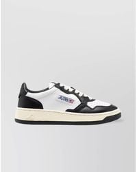 Autry - Perforated Round Toe Two-Tone Sneakers - Lyst