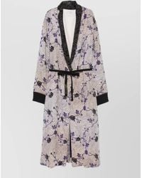 forte_forte - Floral Print Long Dressing Gown - Lyst