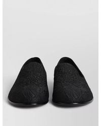 Dolce & Gabbana - Velvet Leather Jacquard Slippers - Lyst