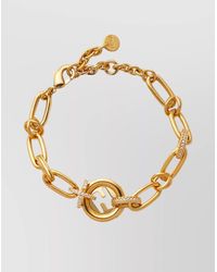 Fendi - Circular Charm Chain Link Bracelet Design - Lyst