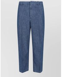 Jil Sander - Tailored Trousers Belt Loops Back And Side Pockets - Lyst