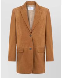 GIUSEPPE DI MORABITO - Suede Single-Breasted Jacket - Lyst