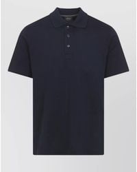 Brioni - Cotton Short-Sleeve Polo Shirt - Lyst