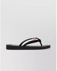KENZO - Striped Logo-Patch Slides - Lyst