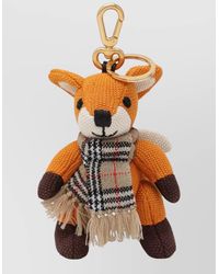 Burberry - Animal Design Keyring Handcrafted Scarf Detail - Lyst