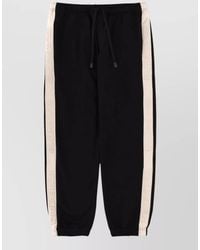 Versace Jeans Couture - Jogging Trousers Logo Side Stripe Elastic Cuffs - Lyst