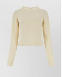 Palm Angels - Ribbed Wool-Blend Logo-Embroidered Sweater - Lyst