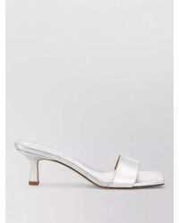 Aeyde - Mules Square Toe Stiletto Heel Metallic - Lyst