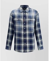 DSquared² - Cotton Checked Flannel Shirt - Lyst