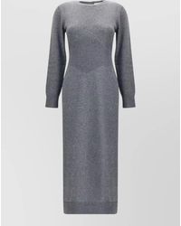 Givenchy - Cashmere Slim-Fit Long-Sleeve Knit Midi Dress - Lyst