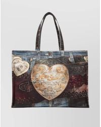 Acne Studios - Printed Cotton Tote Bag - Lyst
