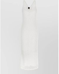 Pinko - Miraggio Midi Dress V Neckline Sleeveless - Lyst