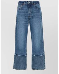 Our Legacy - Denim Trousers Belt Loops Contrast Hem - Lyst