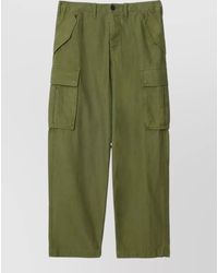 Burberry - Cotton Straight-Leg Cargo Trousers - Lyst