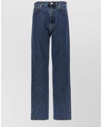 Loulou de Saison - Wular Jeans Belt Loops Contrast Stitching - Lyst