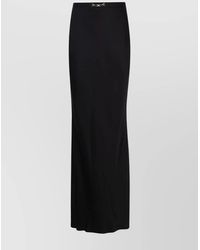 Elisabetta Franchi - Slit Waist Maxi Skirt With Metal Detail - Lyst