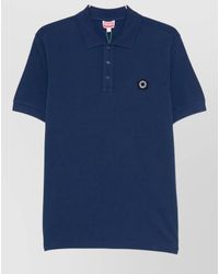 KENZO - Slim-Fit Cotton Short-Sleeve Polo Shirt - Lyst