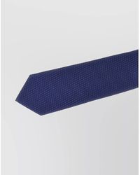 Barba Napoli - Slim Textured Silk Tie With Standard Width - Lyst