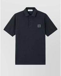 Stone Island - Organic Cotton Short-Sleeve Polo Shirt - Lyst