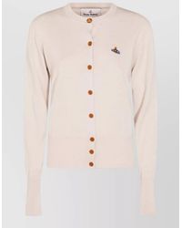 Vivienne Westwood - Bea Knit Cardigan Ribbed Trims - Lyst