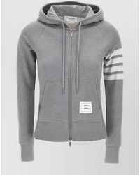 Thom Browne - Cotton Zip-Up Hoodie - Lyst
