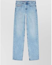 DIESEL - Denim Relaxed-Fit Low-Rise Wide-Leg Jeans - Lyst