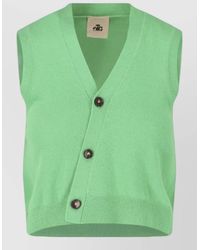 THE GARMENT - Ribbed Hem Sleeveless Top V Neckline - Lyst
