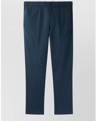 Calvin Klein - Linen Lyocell Pants Straight Leg Pockets - Lyst