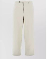 Emporio Armani - Chino Trousers Straight Leg Belt Loops Pockets - Lyst