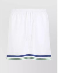 CASABLANCA - Waistband Elastic Graphic Print Side Stripes Pocket - Lyst