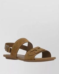 Hogan - Leather Flat Sandals - Lyst