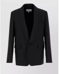 Loewe - Silk Wool Blazer - Lyst