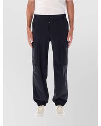 Moncler - Drawstring Cargo Trousers With Zip Pocket - Lyst