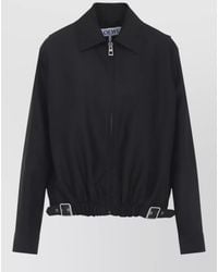 Loewe - Wool Silk Belted Fitted Jacket - Lyst
