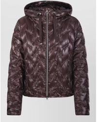 Herno - Hooded Long Sleeves Quilted Hood Drawstring Coat - Lyst